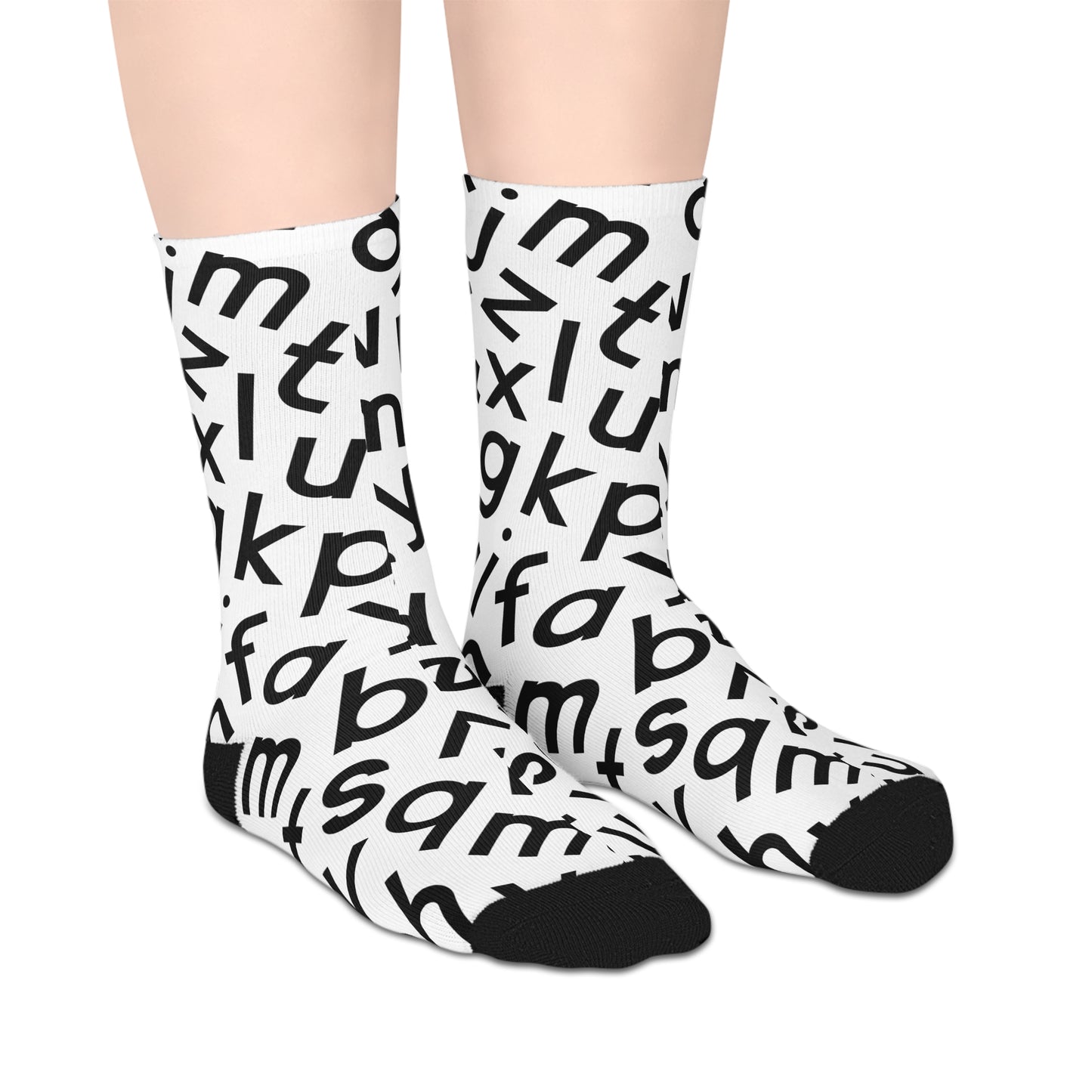 $ABCDE Socks- White