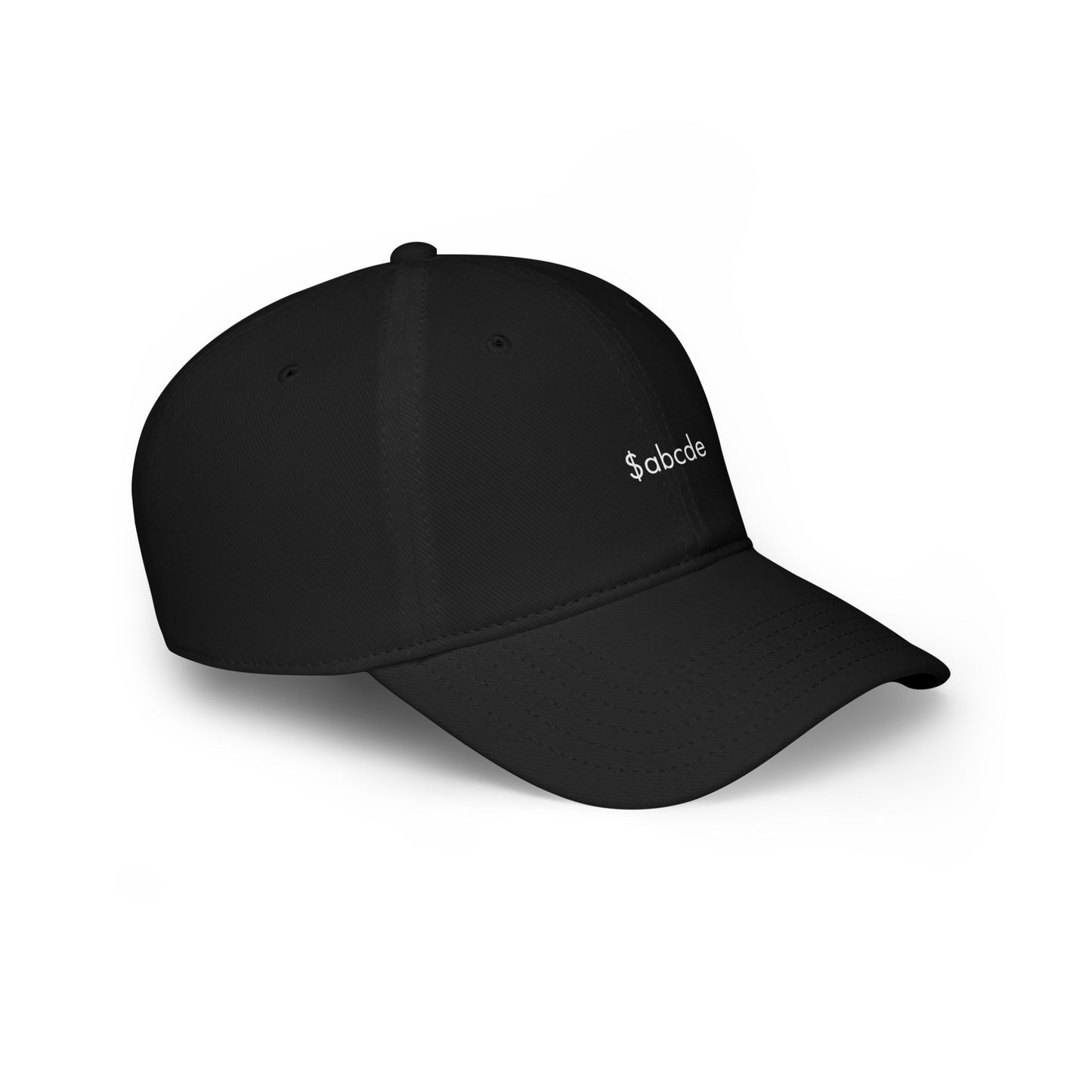 $ABCDE Baseball Cap- Black