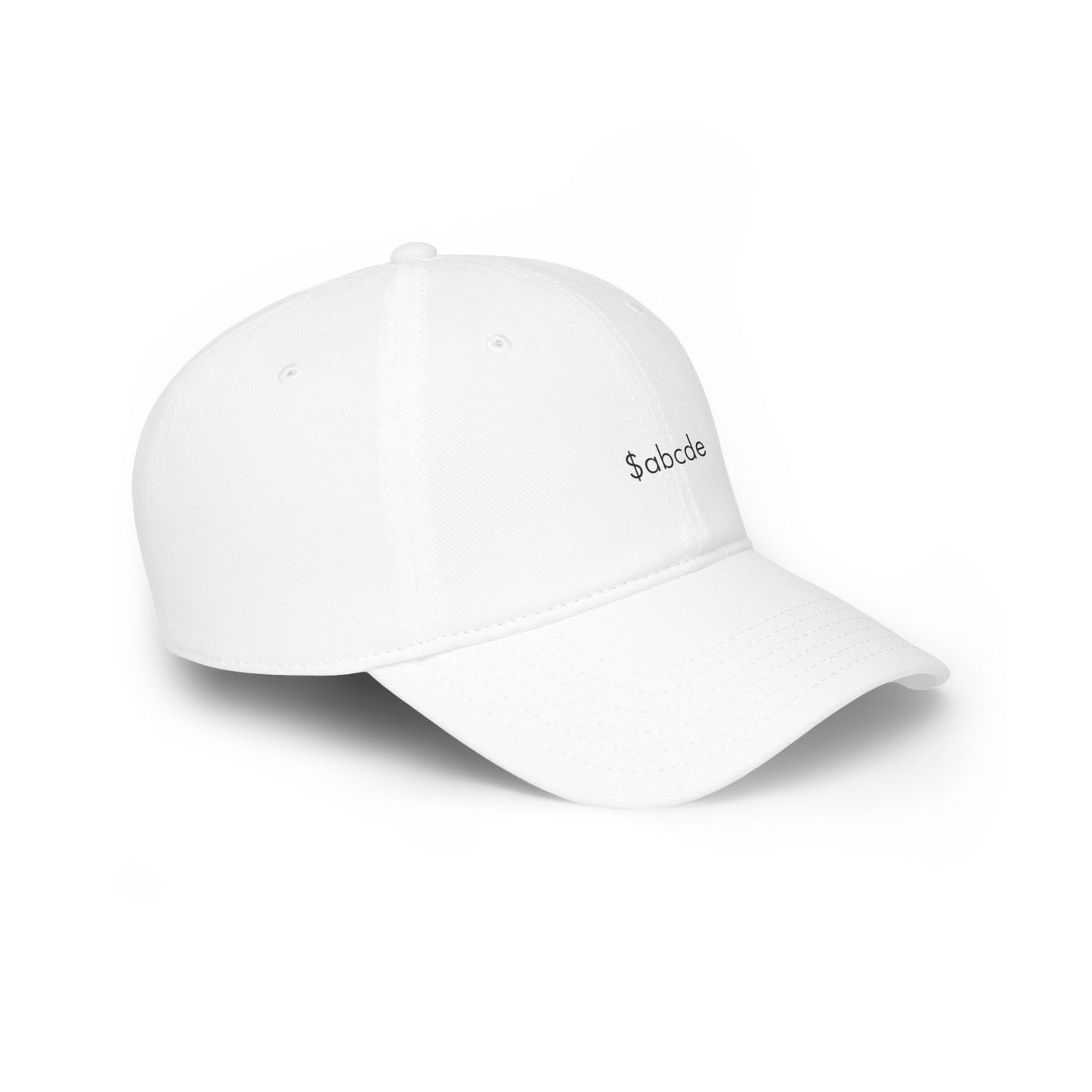 $ABCDE Baseball Cap- White