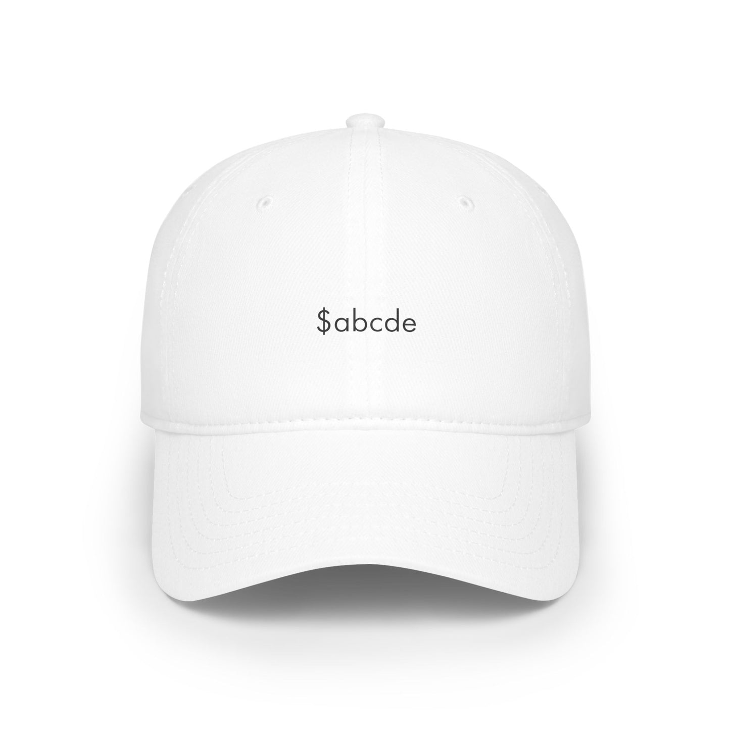 $ABCDE Baseball Cap- White