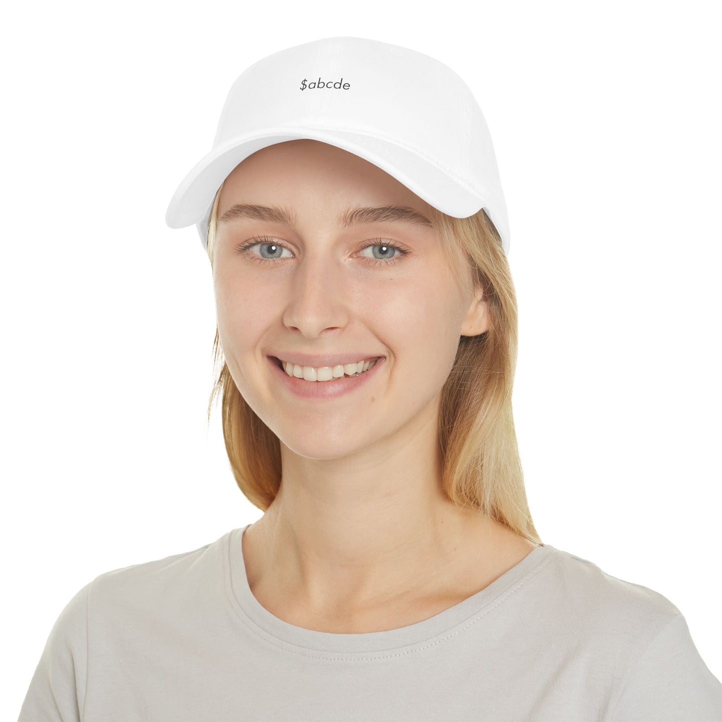 $ABCDE Baseball Cap- White