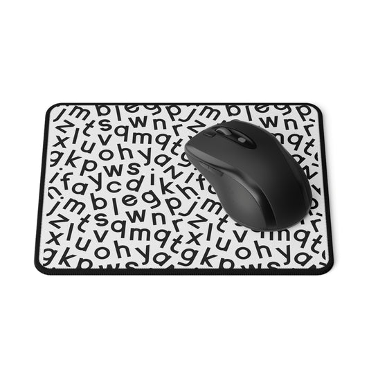 $ABCDE Mouse pad- White