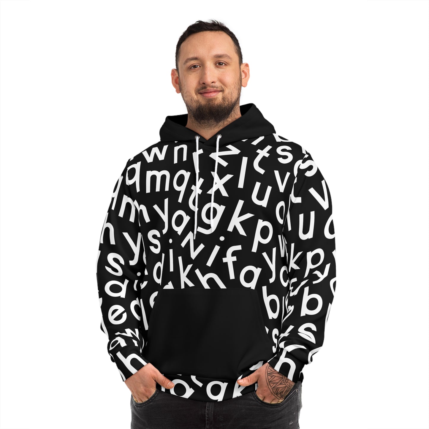 $ABCDE Hoodie- Black