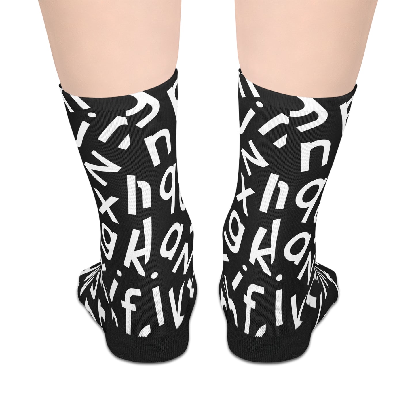 $ABCDE Socks- Black