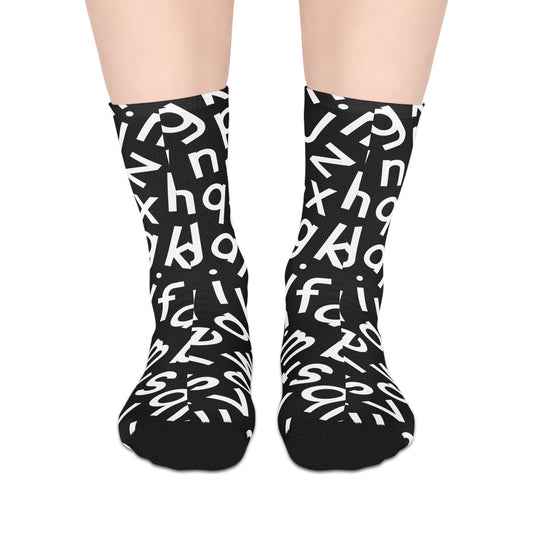 $ABCDE Socks- Black